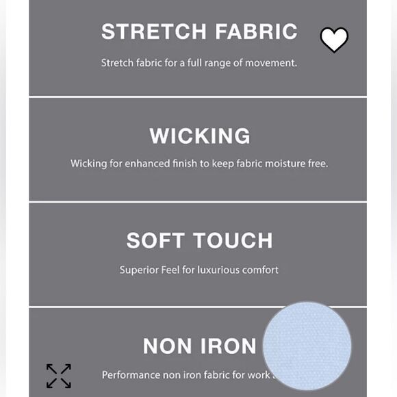 MICHAEL KORSRegular Fit Airsoft Stretch Non-Iron Performance‎ Solid Dress Shirt - Picture 6 of 11